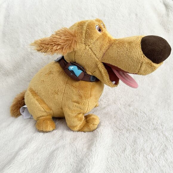 Disney Pixar Up Dug Medium Plush Yellow Puppy Dog Stuffed Animal Toy - Picture 1 of 5